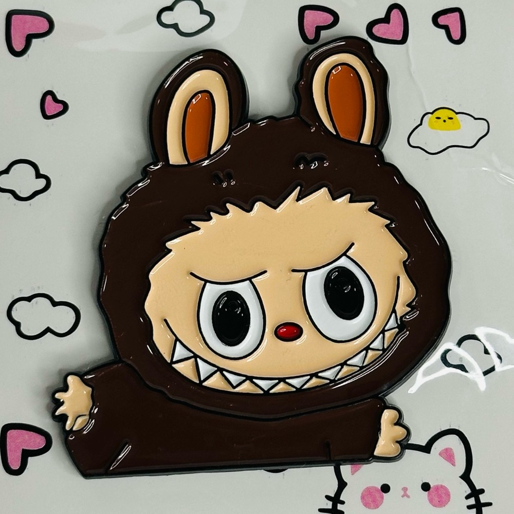 Labubu The Monsters Pin in Brown